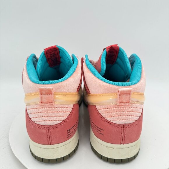 Nike Dunk X Social Status Mid Men Size 10 DJ1173-600 Strawberry Milk Shoes - Picture 5 of 11
